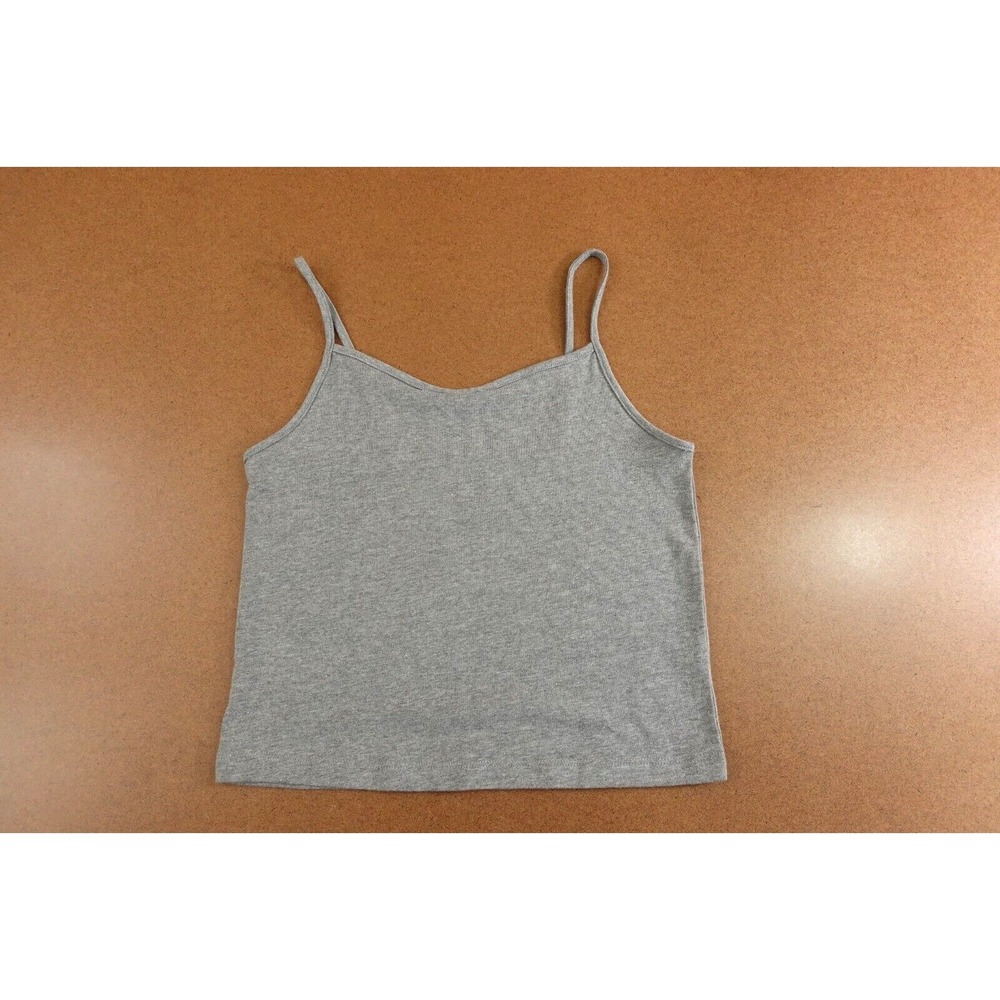 Wild Fable Womens Size Medium Heather Gray V Neck Cropped Tank Top New
